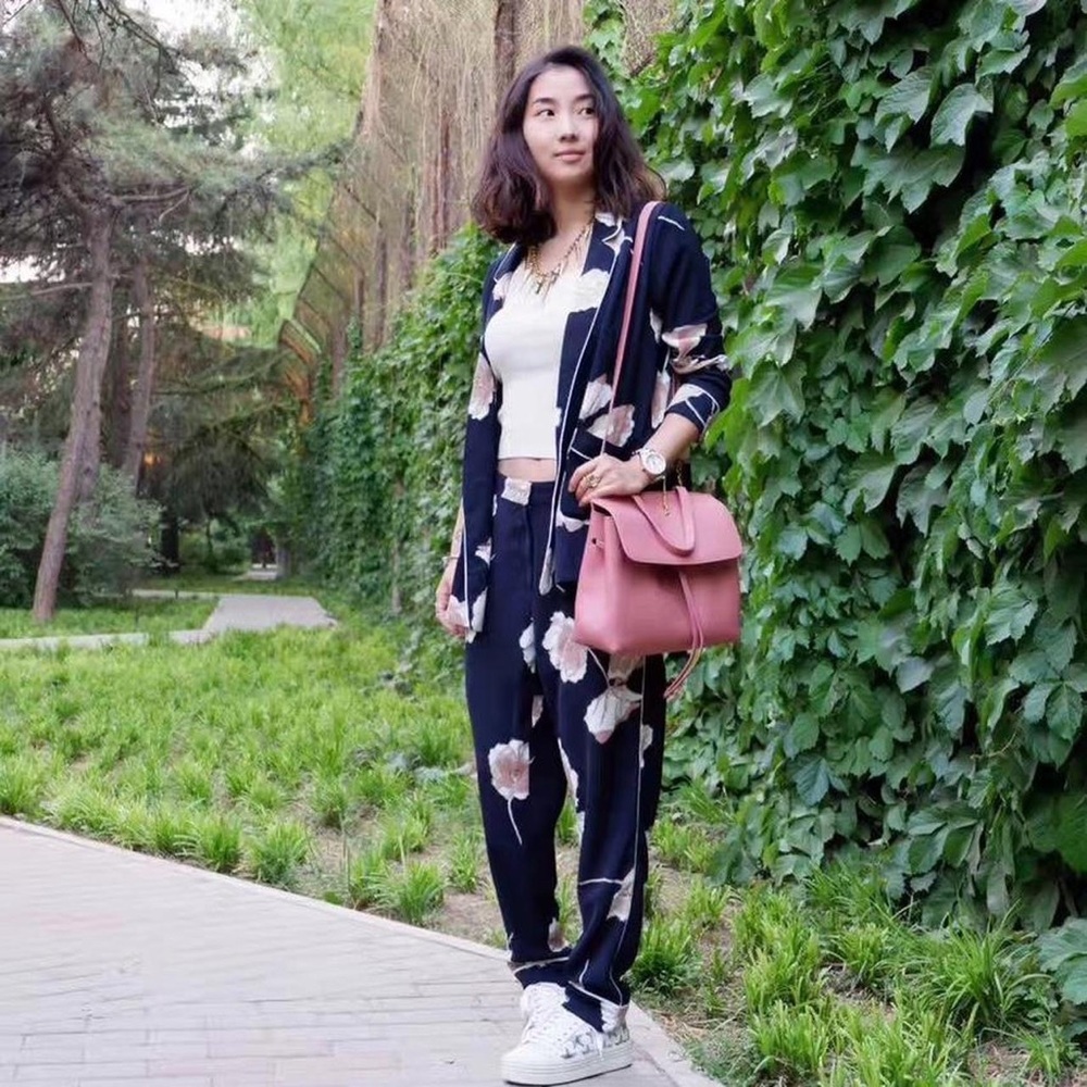 Floral blazer and pants set